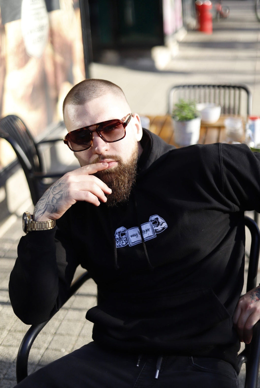 "stoic, not toxic" limitált hoodie